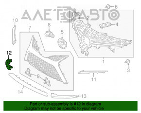 Buza bara din față dreapta Toyota Camry v70 18-20 SE\XSE