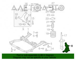 Butucul roții față stânga Subaru Forester 08-13 SH