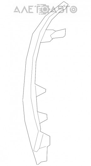 Grila grilei radiatorului dreapta Honda Accord 18-22 crom inchis, zgarieturi, nisip.