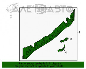 Panoul din spate al Infiniti JX35 QX60 13- set complet de 4 piese, grafit