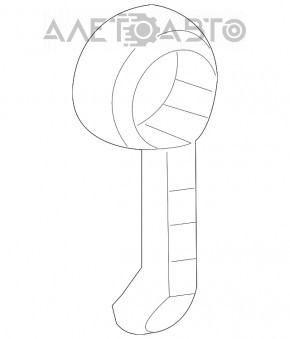 Manerul de deschidere a capotei Hyundai Sonata 15-19, interior, zgârieturi.