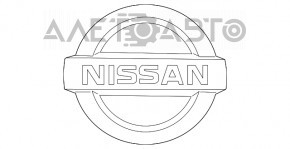 Emblema cu logo-ul ușii portbagajului Nissan Murano z52 15 este ruptă.