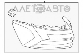 Lampa exterioară aripă stângă VW Jetta 19- nouă originală OEM