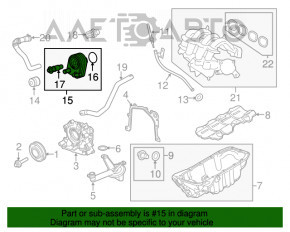 Radiatorul de ulei al motorului Ford Fusion mk5 13-14 1.6T este zdrobit și conducta este îndoită