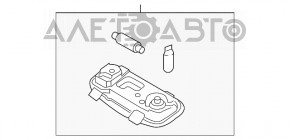 Plafonul de iluminare spate pentru Ford Fiesta 11-19, gri.