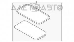 Geamul portierei Ford Fiesta 11-19