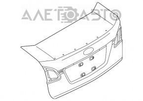 Capac portbagaj complet Ford Fiesta 14-19 4d fără spoiler, cu optică