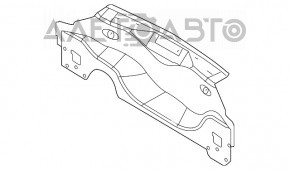 Panoul din spate al modelului Ford Fiesta 11-19, 4 uși, format din 2 piese.