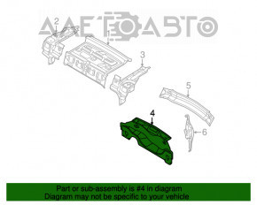 Panoul din spate al modelului Ford Fiesta 11-19, 4 uși, format din 2 piese.