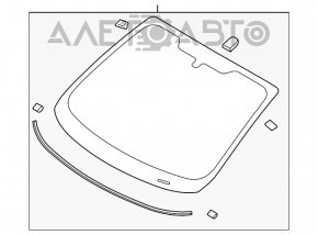 Лобовое стекло Ford Fiesta 11-19