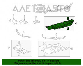 Protecție pentru podea dreapta Toyota Highlander 14-19