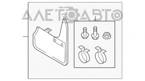 Bara de noroi spate dreapta VW Tiguan 09-17