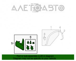 Flapsuri spate 2buc VW Tiguan 09-17 nou original OEM