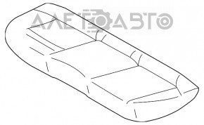 Задний ряд сидений 2 ряд Subaru Outback 15-19 тряпка черн