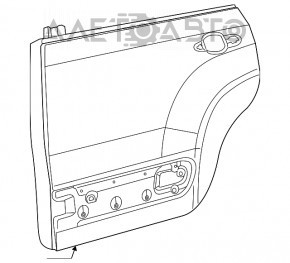 Ușa din spate stânga asamblată Fiat 500L 14-