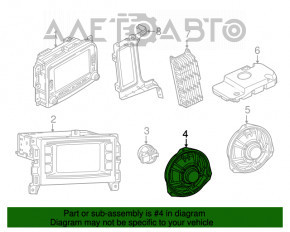 Difuzor ușă față dreapta Fiat 500X 16-