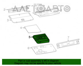 Spumă de polistiren sub instrumentul Fiat 500L 14- ruptă