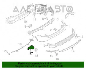 Senzor de parcare spate pentru Fiat 500X 16-