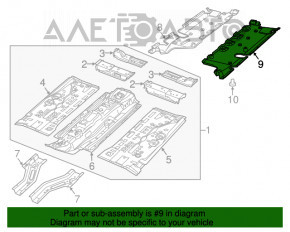 Protecție pentru podea stânga Fiat 500L 14-