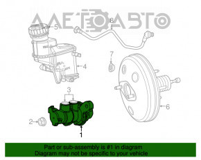 Главный тормозной цилиндр Fiat 500L 14- акпп