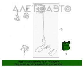 Modulul computerizat al airbag-urilor SRS pentru pernele de aer de siguranță Fiat 500L 14-