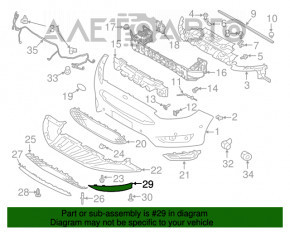 Buza bara fata dreapta Ford Focus mk3 15-18 restilizat Sport