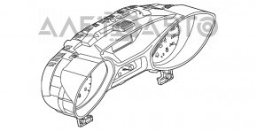 Panoul de instrumente Ford Focus mk3 15-18 SUA restilizat 33K