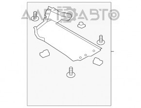 Protecție pentru bara de protecție față Ford Fusion mk5 17-20 stânga, ușor uzată.