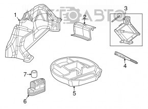 Capacul portbagajului Chrysler 200 15-17 este uzat