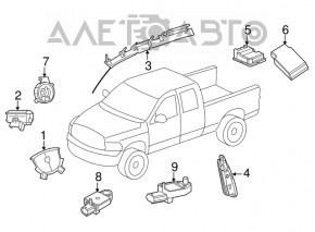 Senzor airbag usa stanga Jeep Patriot 11-17