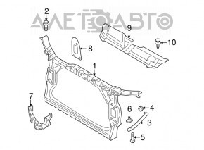 Suportul pentru televizorul din partea de jos, dreapta, pentru Audi A4 B8 08-16, nou, original OEM.