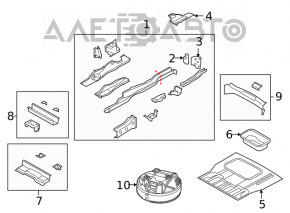 Protecția roții de rezervă Dodge Journey 11-