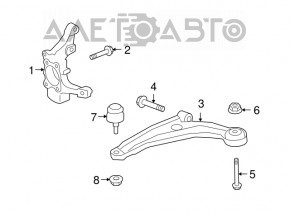 Capacul frontal stânga Dodge Journey 11-