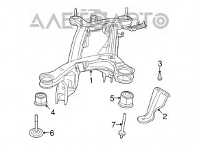 Suport spate Dodge Journey 11- FWD