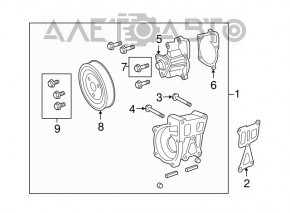 Pompa de apă Dodge Journey 11- 2.4 nouă, neoriginală.