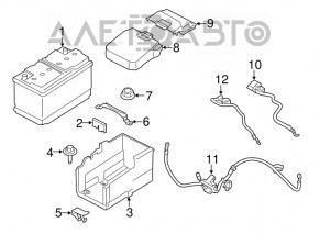 Corpul bateriei Ford Escape MK3 13-19 fără capacete