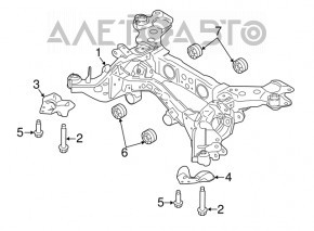 Подрамник задний Ford Edge 15- AWD