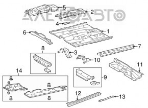 Обшивка порога левая Toyota Camry v50 12-14 usa