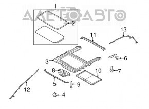 Geamul portierei Ford Fiesta 11-19