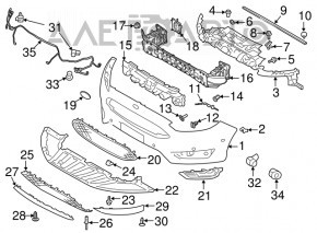 Buza bara fata dreapta Ford Focus mk3 15-18 rest Sport SIGNEDA