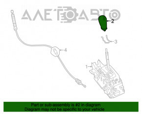 Ручка КПП Nissan Pathfinder 13-20 беж, царапины