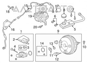 Pompa de vid GTZ Lincoln MKZ 13-20 hibrid fără capac