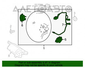 Volan gol Ford Escape MK3 13-16, piele neagră, zgâriată.