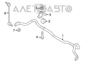 Тяга стабилизатора передняя левая Ford Escape MK3 13-