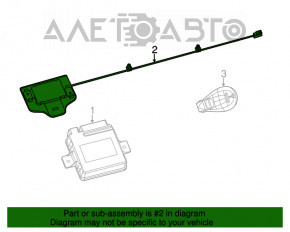 Antena Keyless pentru Jeep Cherokee KL 14-