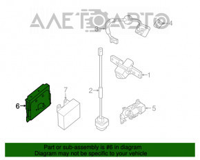 Around view camera control unit Nissan Rogue 14-20