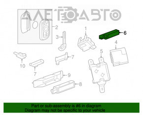 Antena keyless Chevrolet Volt 16-