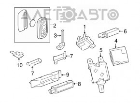 Antena Keyless exterioară pentru GMC Terrain 18-