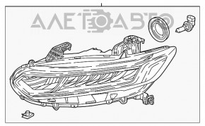 Far dreapta fata goală Honda Accord 18-22