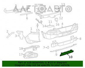 Montarea suportului pentru bara spate centrala Jeep Cherokee KL 14-18 pentru 2 tevi, crapatura